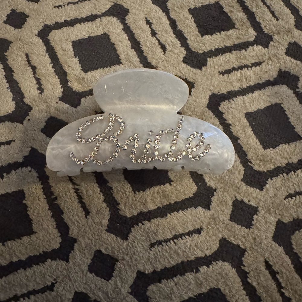 Bride Hair Clip with Rhinestones